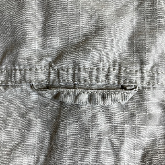 Levi’s L Regular Khaki Tan Rip Stop Fleece Lined Shirt Jacket Style 3LML - Picture 8 of 13